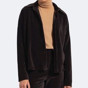 Leset Sophie Boxy Button Down Corduroy Ribbed Size Medium EUC